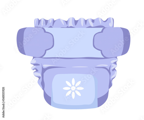 Diaper absorbing liquids and protects from leakage