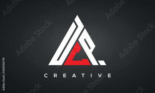 DCP monogram triangle logo design photo