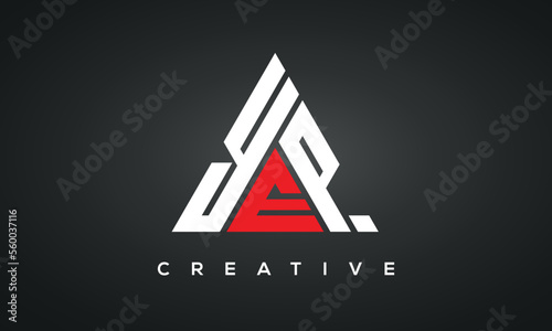 YEP monogram triangle logo design