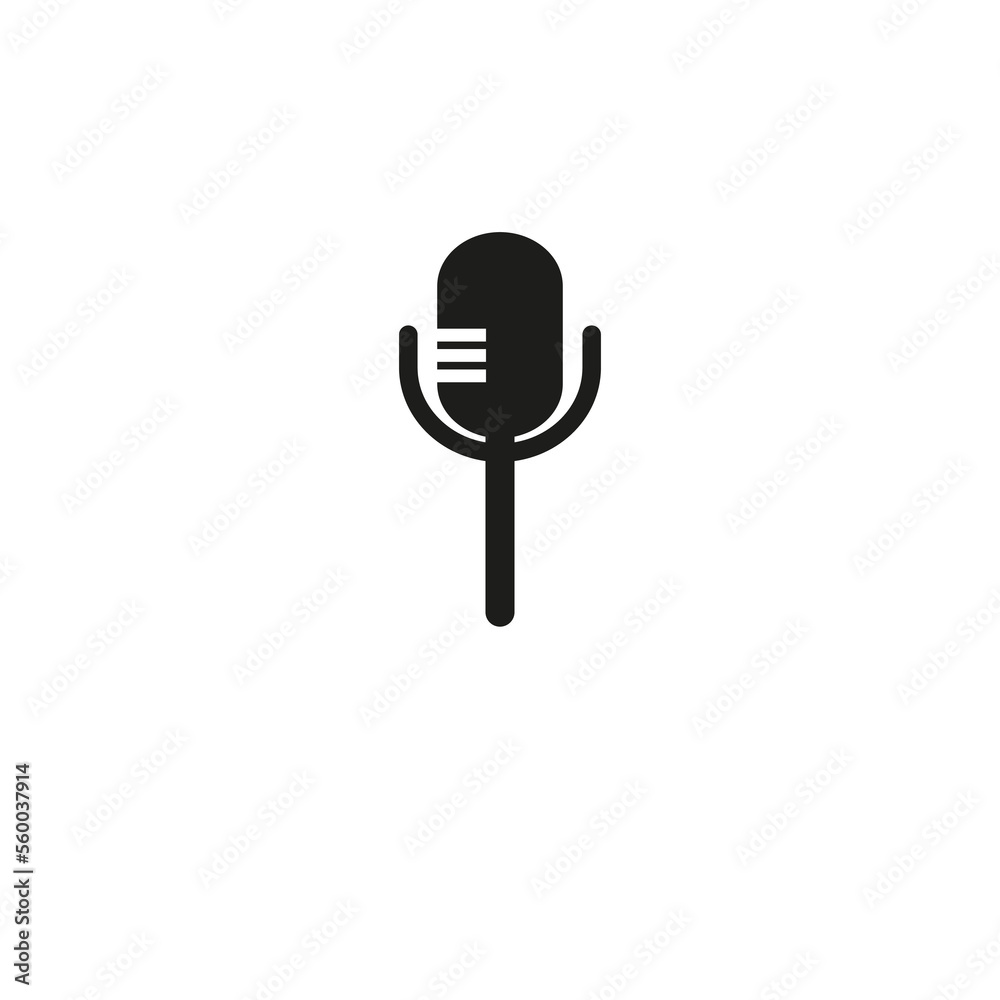 Microphone icon vector illustration logo template for many purpose. Isolated on white background. Microphone icon vector illustration logo template for many purpose. Isolated on white background.