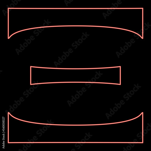 Neon ksi greek symbol capital letter uppercase font red color vector illustration image flat style photo