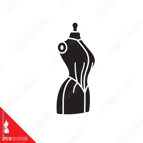 Tailors mannequin vector icon