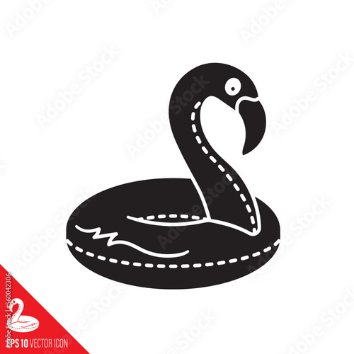 Flamingo floater vector icon