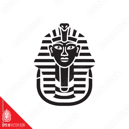 Funerary mask of Tutankhamun  vector icon
