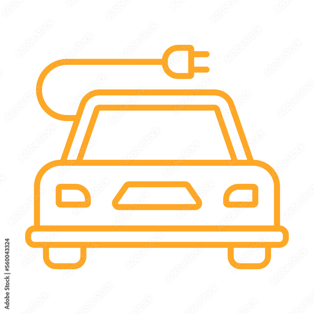 Electric Car Icon Electric Car Icon