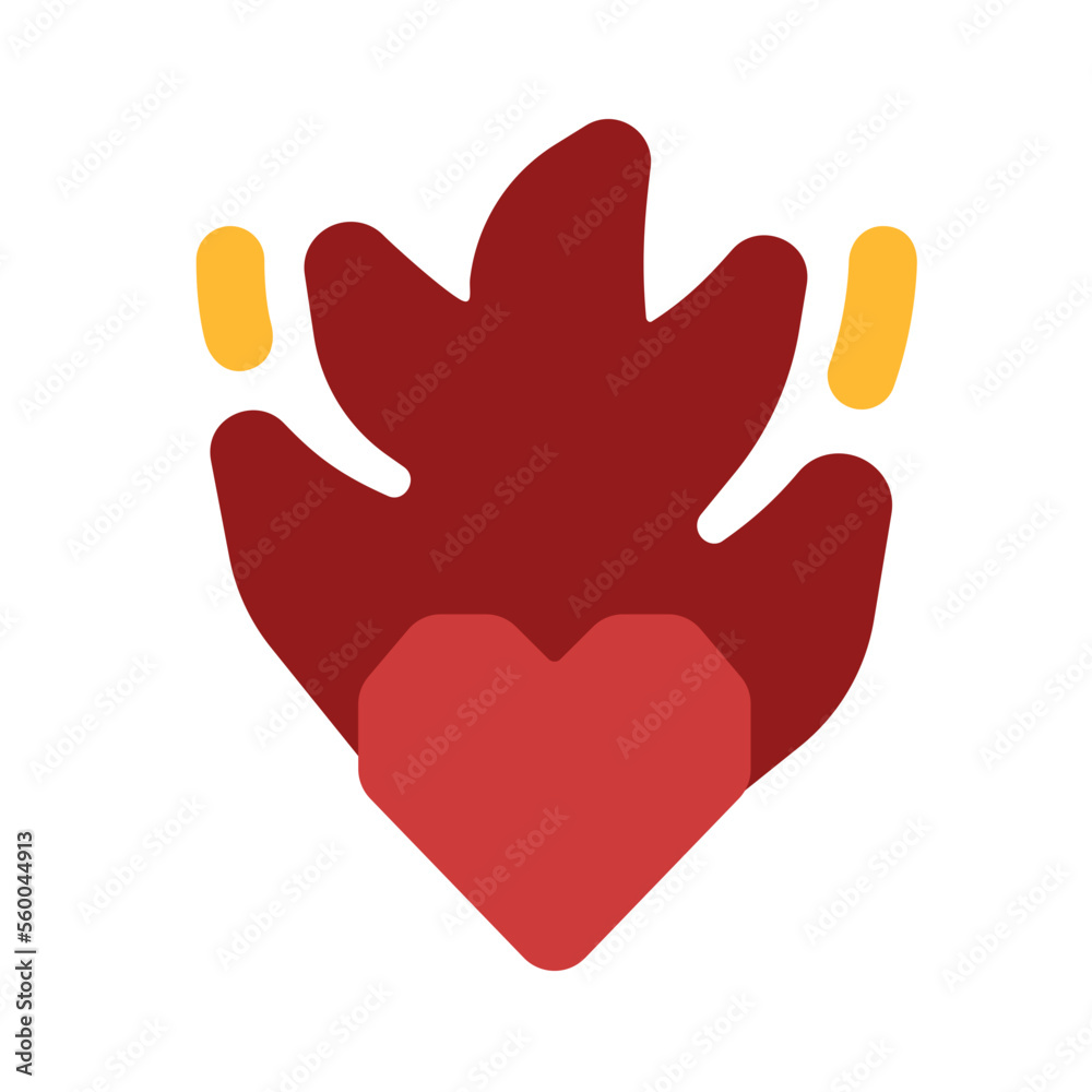 Obraz premium fire heart