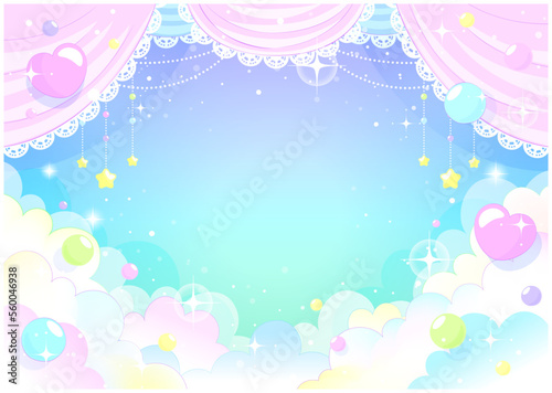 Naklejka ゆめかわ 背景_03
