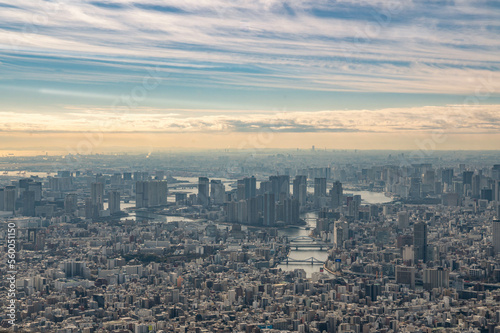 東京都墨田区　東京スカイツリーから望む高層ビル群 © Hiroki Kobayashi