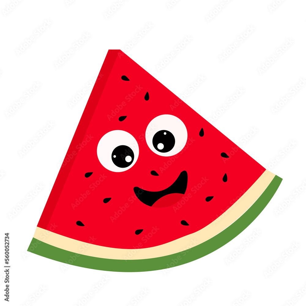 Cartoon watermelon slice illustration png Cartoon watermelon slice illustration png