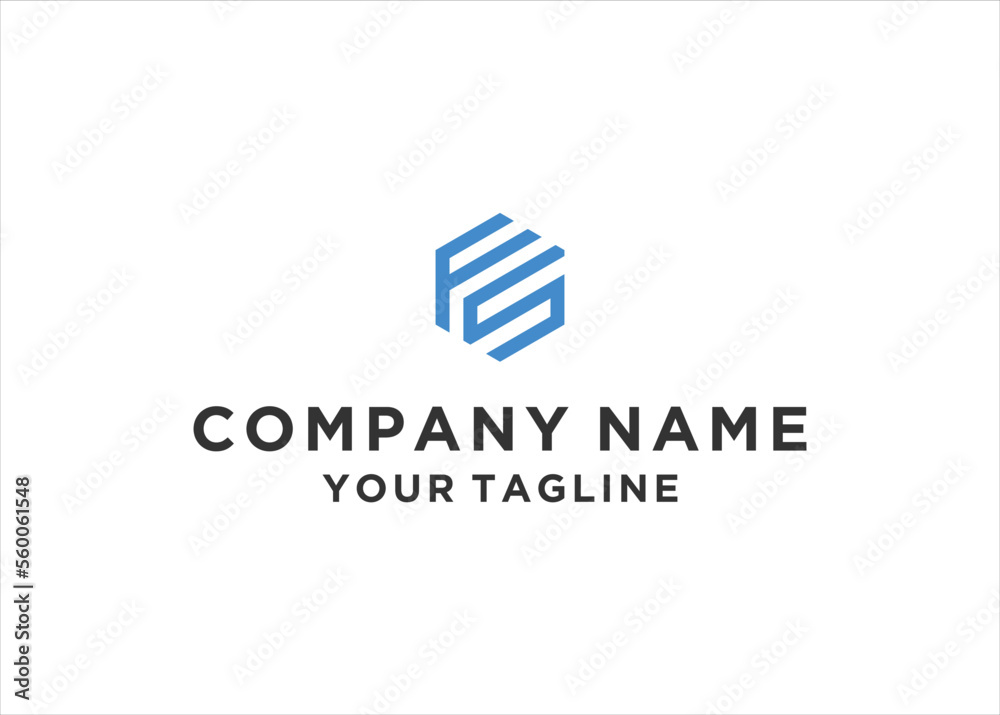 initial Letter FS Logo Design Vector initial Letter FS Logo Design Vector