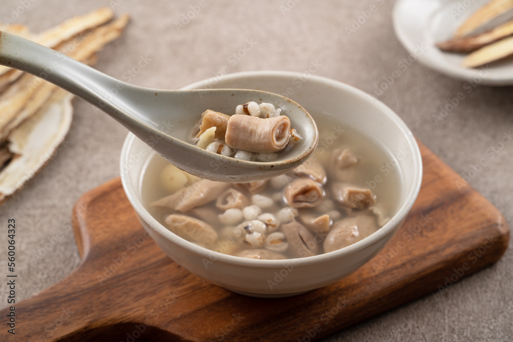Four Tonics Soup. Delicious traditional Chinese herb flavor food. Four Tonics Soup. Delicious traditional Chinese herb flavor food.