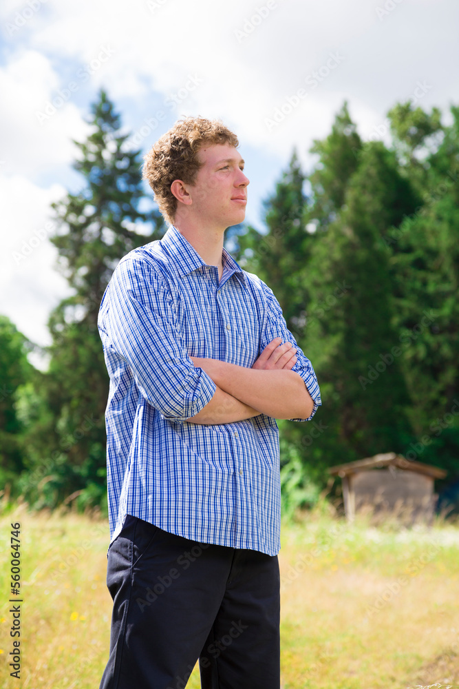 High school senior picture outdoors at a natural park in Oregon High school senior picture outdoors at a natural park in Oregon