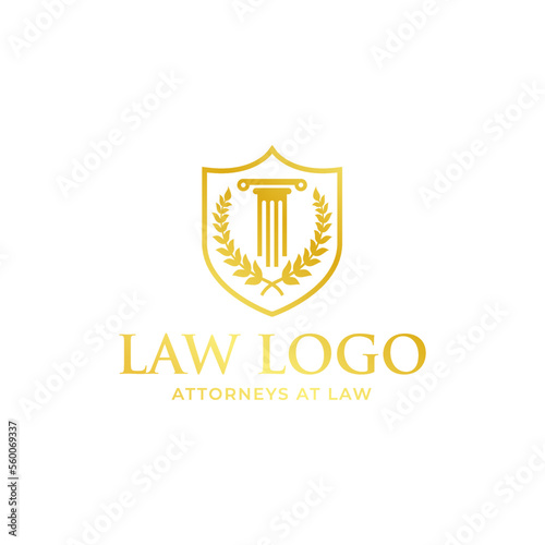 law firm logo in white background