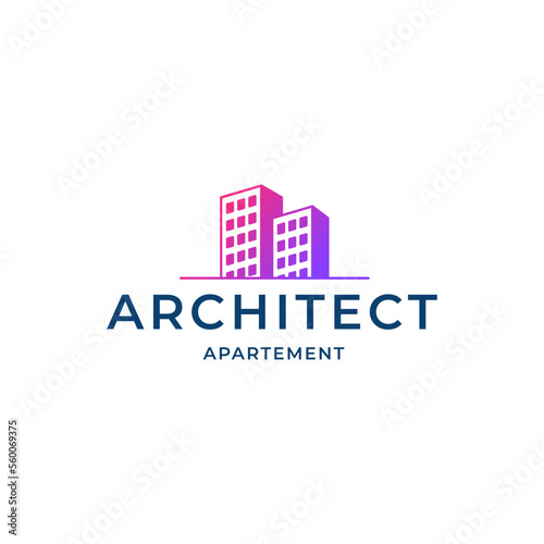 Architech Construction Solutions Vector Logo Template. Architect Construction Idea