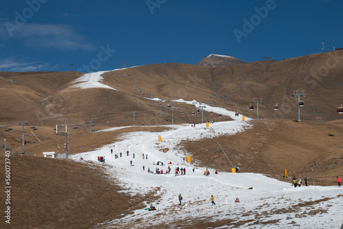 snow covered mountains