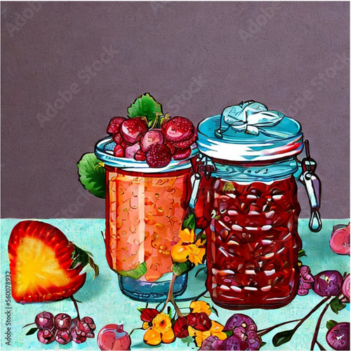 Marmelade im Glas