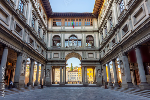 Famous Uffizi gallery in Florence, Italy photo