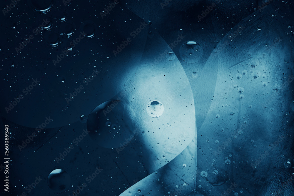 abstract dark blue shapes underwater