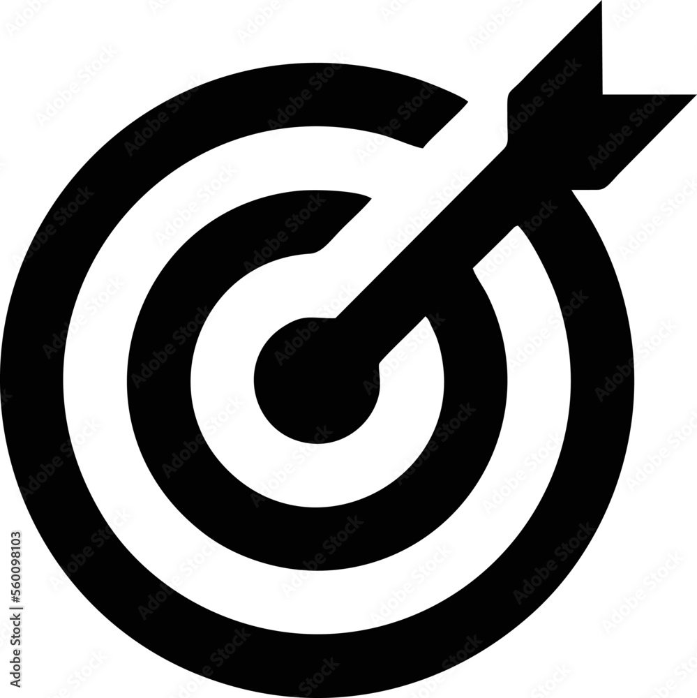 focus icon symbol in a white background, goal target icon symbol on the white background focus icon symbol in a white background, goal target icon symbol on the white background