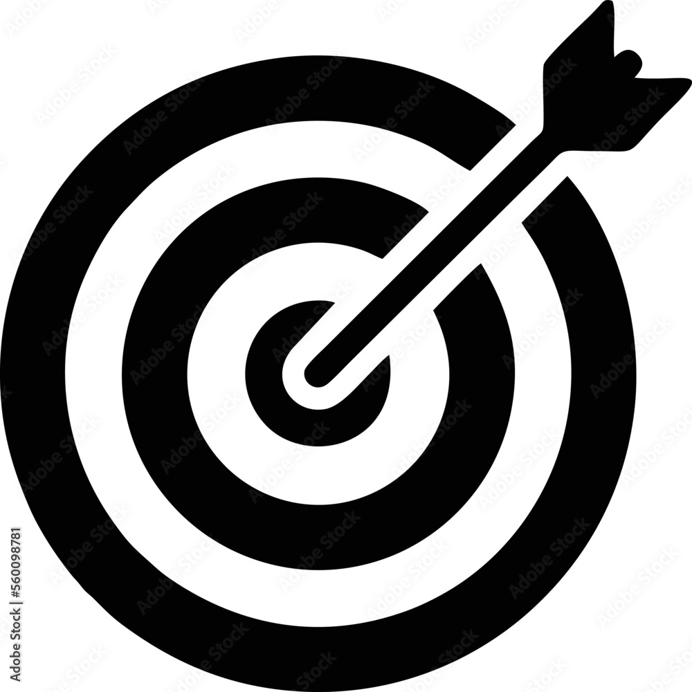 focus icon symbol in a white background, goal target icon symbol on the white background focus icon symbol in a white background, goal target icon symbol on the white background