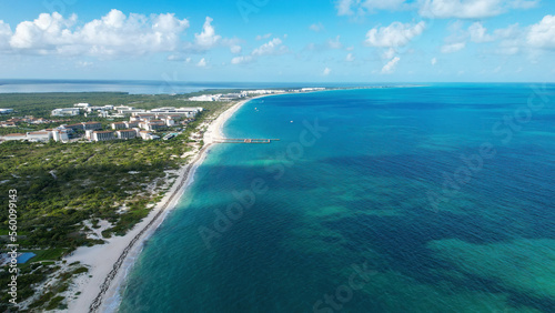 Drone Photos of Atelier Playa Mujeres Luxury Resort in Cancun, Playa Mujeres Mexico