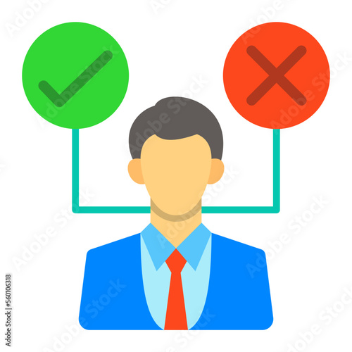 Decision Making Flat Icon