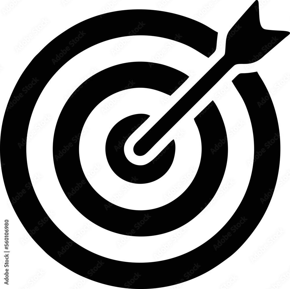 focus icon symbol in a white background, goal target icon symbol on the white background focus icon symbol in a white background, goal target icon symbol on the white background