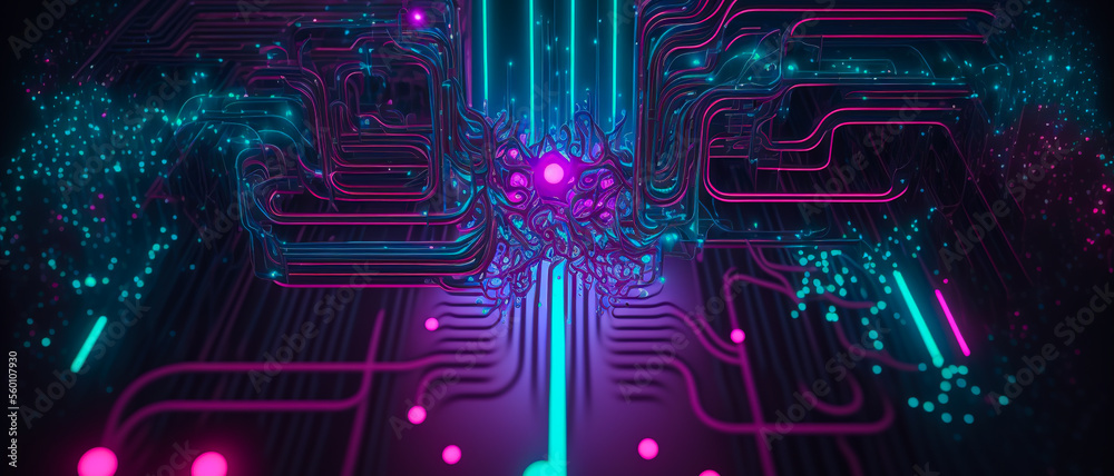 Fiberoptic electronic circuit background Fiberoptic electronic circuit background