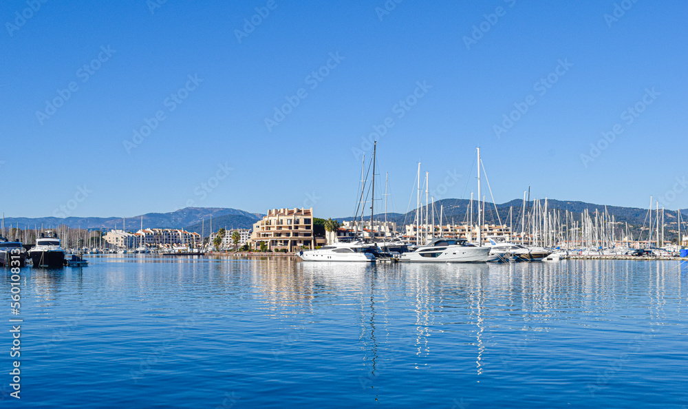 Port Cogolin France winter day