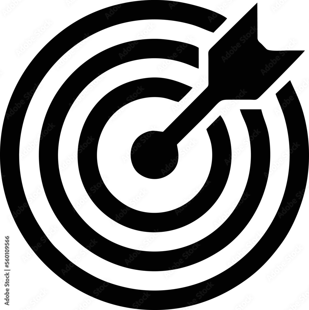 focus icon symbol in a white background, goal target icon symbol on the white background focus icon symbol in a white background, goal target icon symbol on the white background