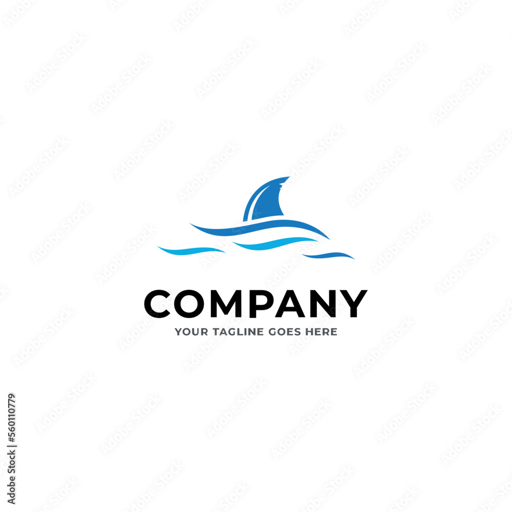 Fish Tail On Logo Design vector template. Fish Tail On Logo Design vector template.