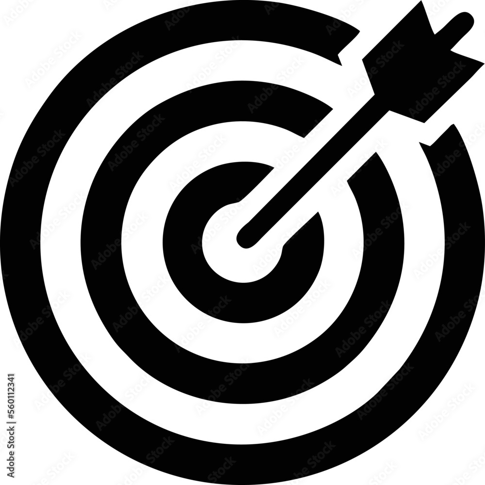 focus icon symbol in a white background, goal target icon symbol on the white background focus icon symbol in a white background, goal target icon symbol on the white background