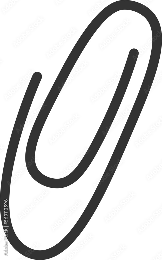 Office stationery flat icon Paper clip Office stationery flat icon Paper clip