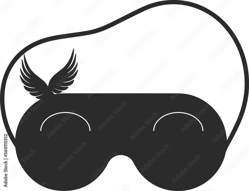 Sleep mask icon, blindfolds icon black vector Sleep mask icon, blindfolds icon black vector