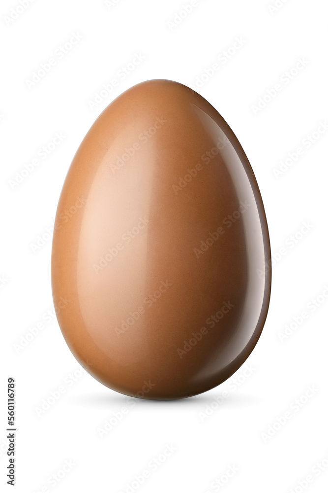 Chocolate Easter egg isolated on white. Chocolate Easter egg isolated on white.