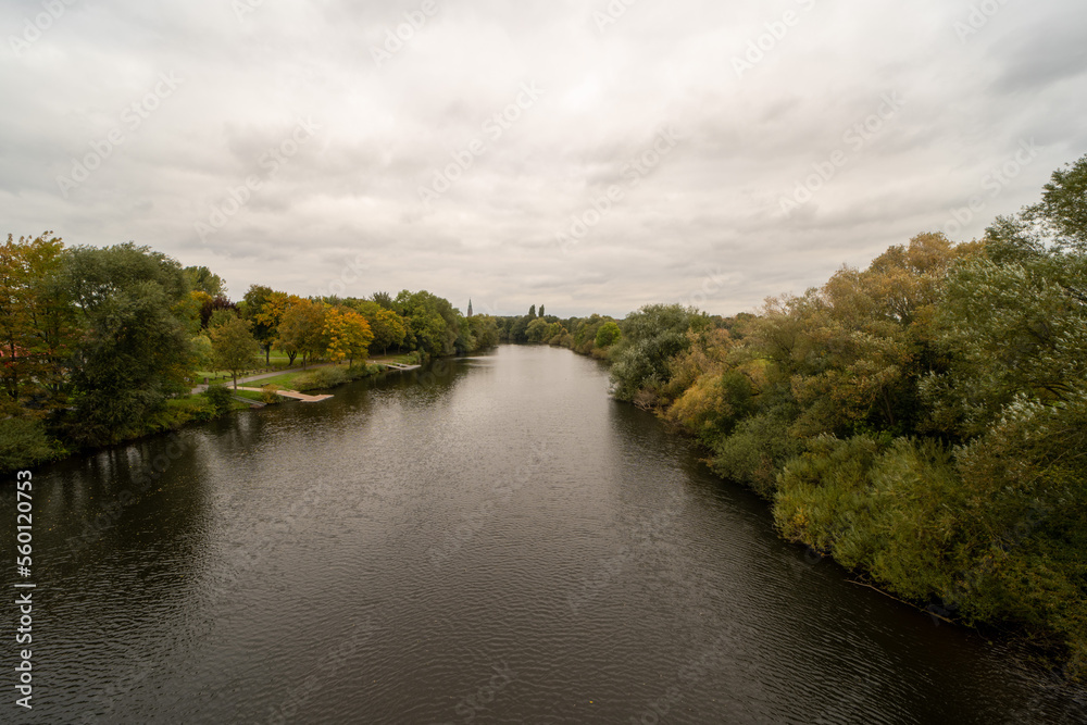 Fototapeta premium The Eems river near Rheine, Germany