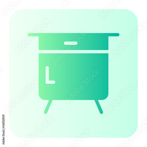 bedside table gradient icon