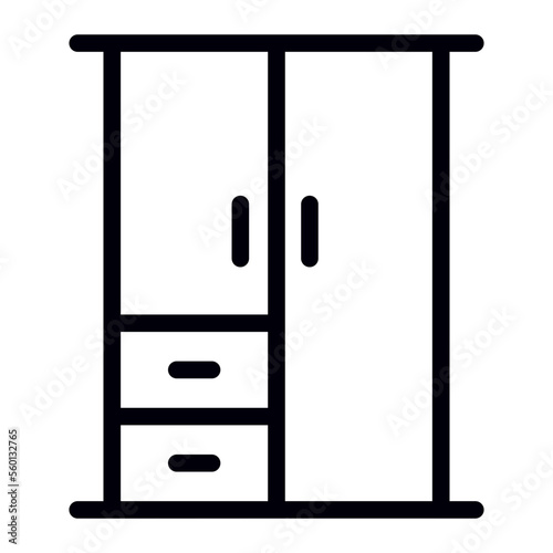 cupboard line icon