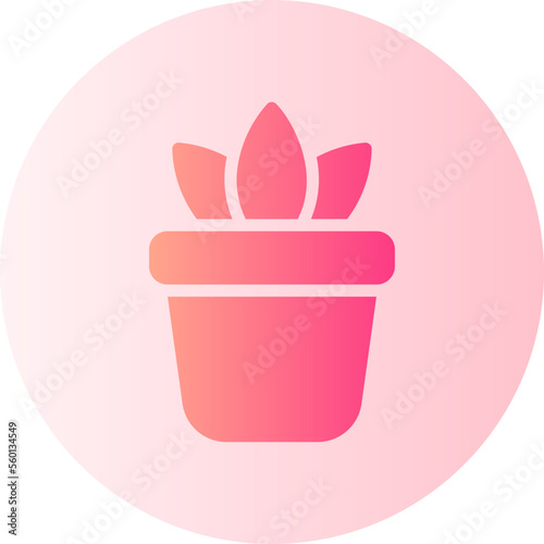 Plant Pot gradient icon