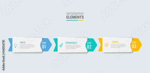 Business infographic template design icon 4 option or steps