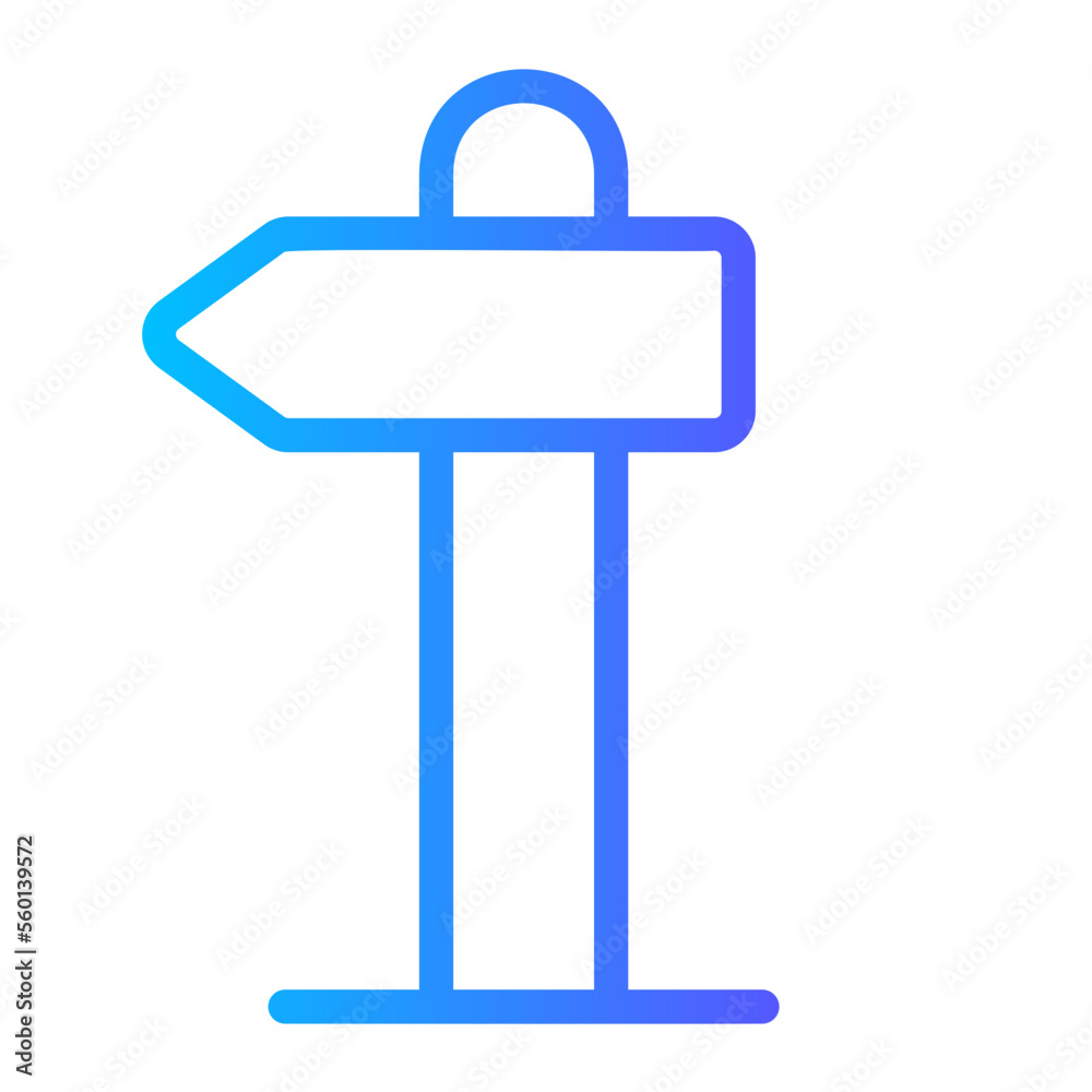 Direction gradient icon Direction gradient icon