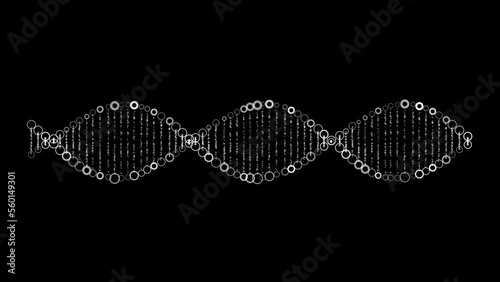 Digital DNA HUD loop rotating (ID: 560149301)