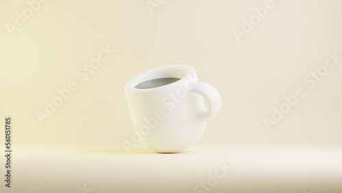 3d render coffee background