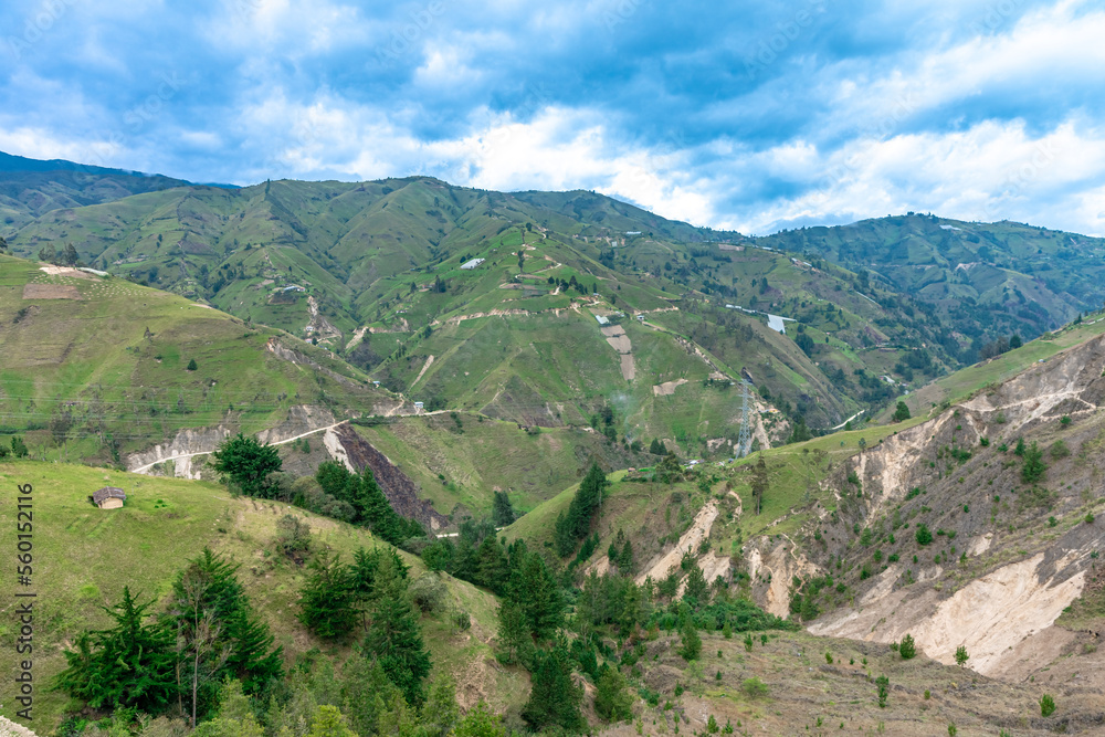 Landscape mountain nature in Ecuador