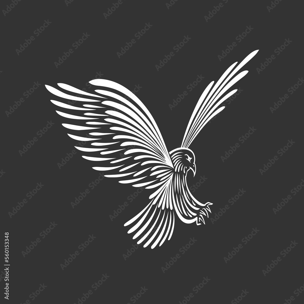 Tribal Eagle Tattoo Vector Illustration Eagle Stock Vector Stock Vector ...