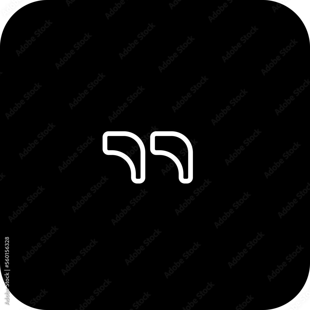 Double Quote Feedback icons with black filled line style Double Quote Feedback icons with black filled line style