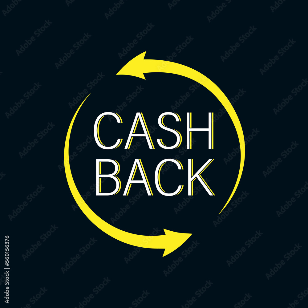 Obraz premium Cashback symbol with arrows. Isolated money-back sign. The logo of the exchange. Money back guarantee. Vector