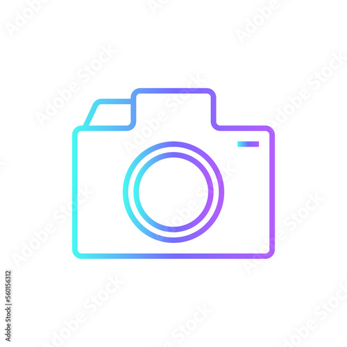 Camera Feedback icons with blue gradient outline style