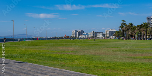 Obraz na płótnie Sea Point Promenade in Kapstadt Süd Afrika w salonie