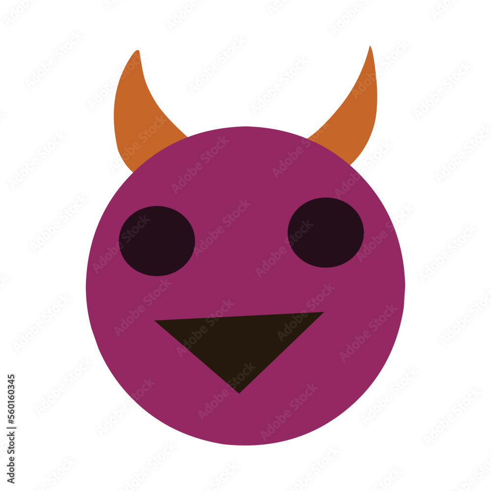 Fototapeta premium Illustration cartoon devil